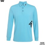 PXG 7종 남성 허리라인 긴팔 카라 티셔츠